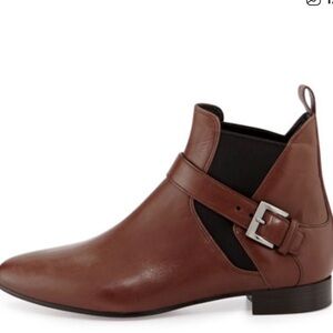 Miu Miu Brown Leather Ankle Boots